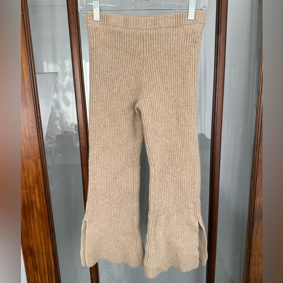 Nuuly Maternity Small Emilia George Wool Sweater Pant Neutral Beige Pull On Warm - Picture 1 of 8